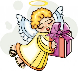 stockphotos angel with gift